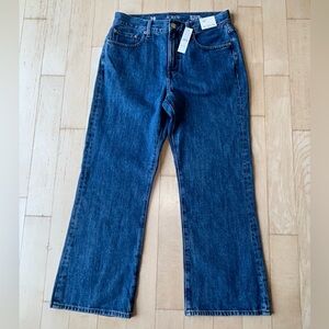 J. Crew ‘84 Kick Out Jeans Medium Wash Indigo Blue Style CH687 Size 28 NWT